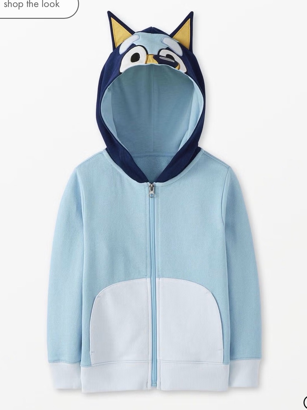 NWOT Hanna Bluey French Terry Hoodie, Size 6-7